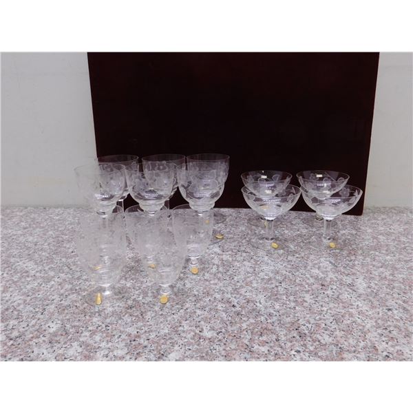 Lot of 15 Spiegelau Germany Wine Glasses Set Red White and Dessert