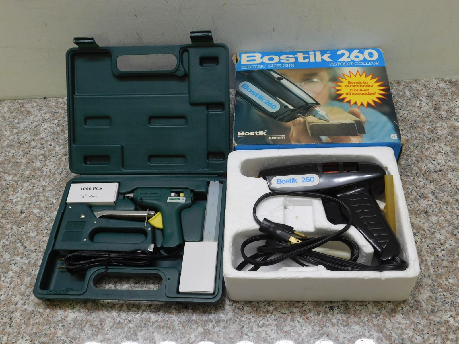 Lot of 2 Glue Guns Mastercraft Bostik 260 Electric