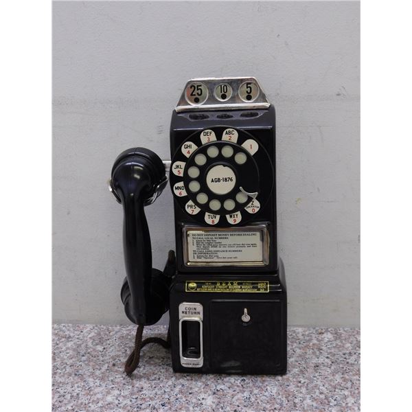 Jim Beam Vintage Rotary Pay Phone Telephone Decanter