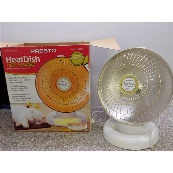 Presto Heat Dish Electric Heater With Box