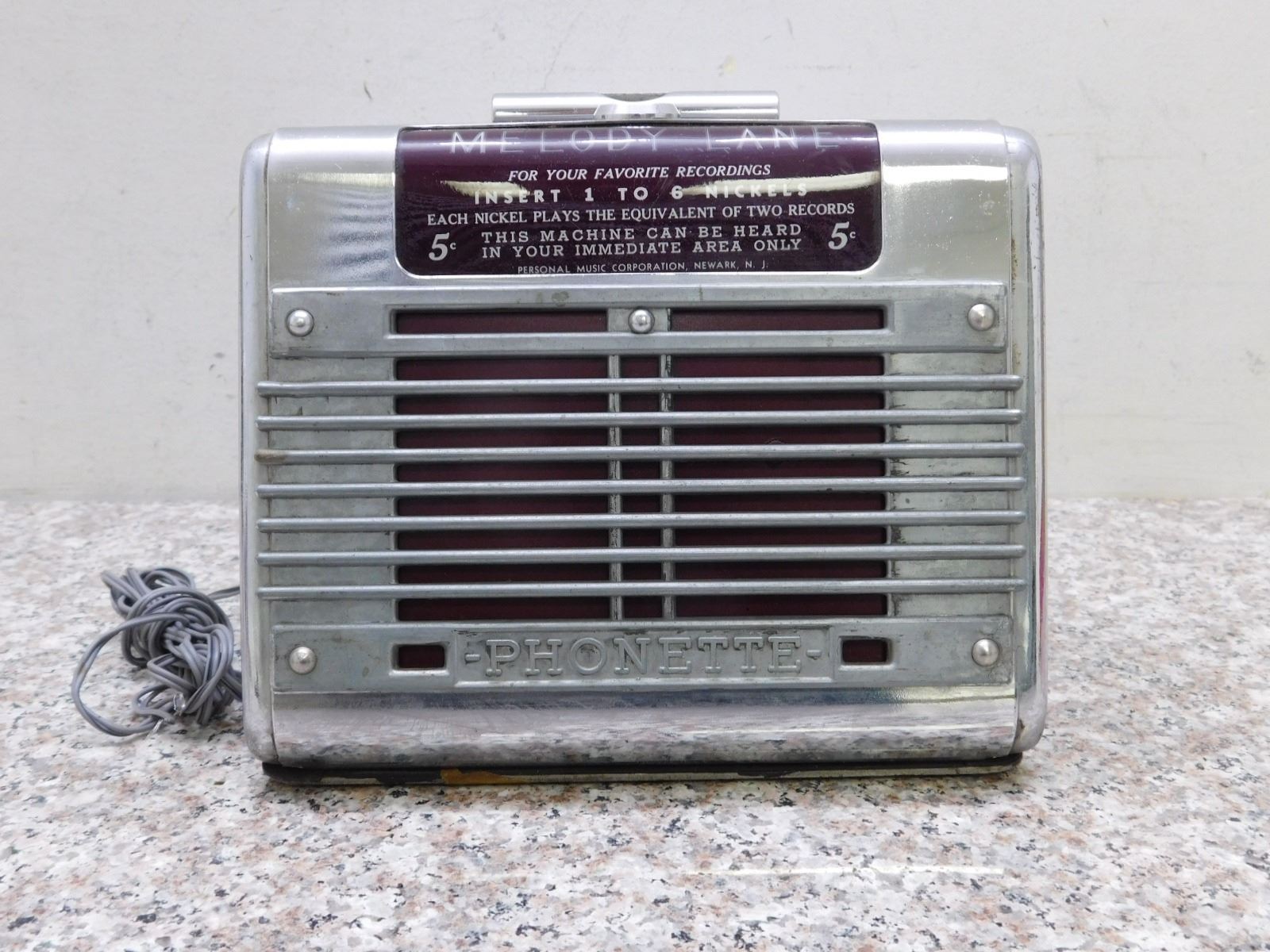 Vintage Melody Lane Satellite Jukebox Speaker Phonette Vintage Melody Lane Satellite Jukebox Speaker Phonette