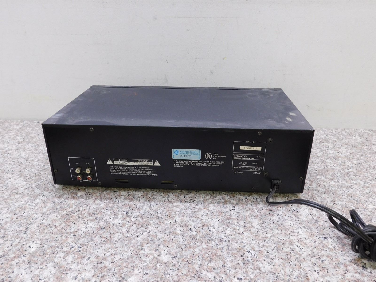 Kenwood Stereo Double Cassette Deck KXW595