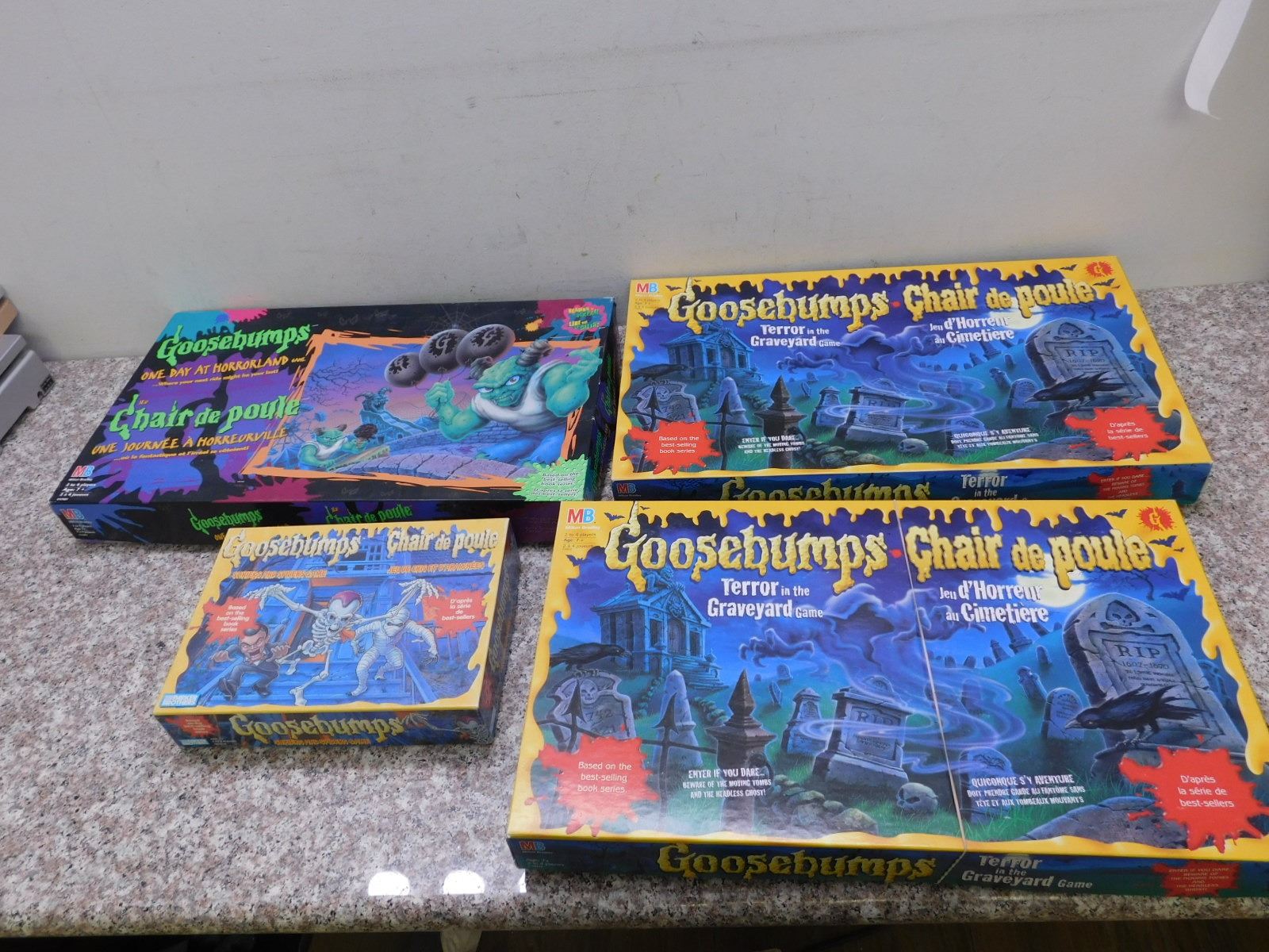 Lot of 4 Tabletop Board Games Goosebumps Terror in the