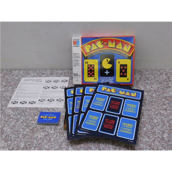 Vintage 1980 Milton Bradley PacMan Card Game Tabletop Board Game