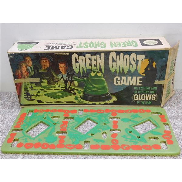 1965 Green Ghost Game Box & Board ONLY Glow In The Dark Transogram