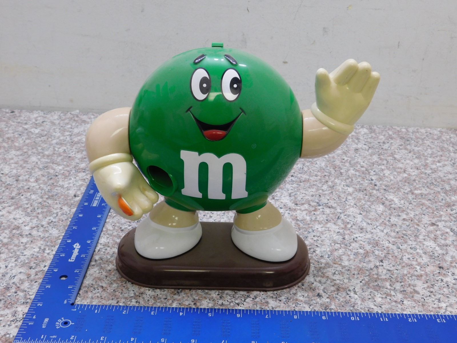 Vintage Green M&M Candy Dispenser