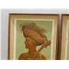 Image 4 : Copper Tooling Artist Signed Framed Pictures Musician and Gatherer Man and Woman