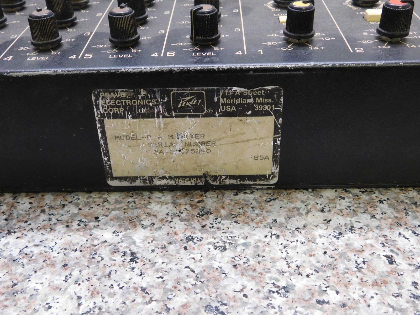 PeaVey R6M 6X4 Recording Monitor Rack Mount Mixer