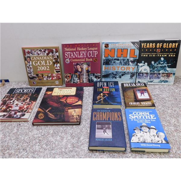 Lot of 10 Sports Coffee Table Books NHL Stanley Cup Hockey