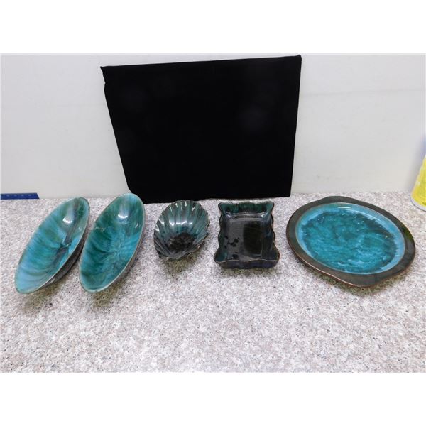 Lot of 5 Blue Mountain Pottery Co Serving Trays Bowls