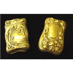 SIlverine & G. Silver Art Nouveau Match Safes