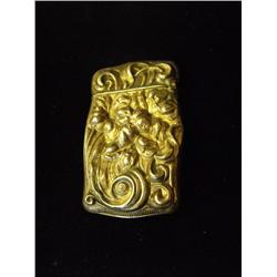 Fine Art Nouveau Flora Life Sterling Vesta Case