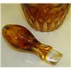 Image 2 : Bohemian Amber Glass Decanter