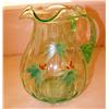 Image 1 : Victorian Era Green Glass Pitcher