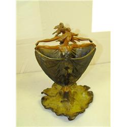 Very Nice Double Sided Art Nouveau Vase