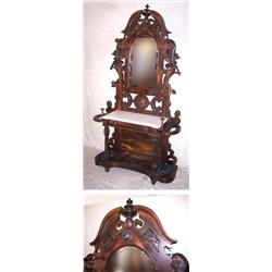 Victorian Hall Stand- Laminated Rosewood
