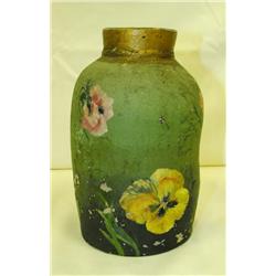 Important Redware Oriental Decorated Ginger Jar