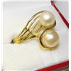 Image 1 : Fancy Pearl Estate Ring 14K