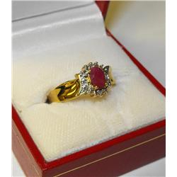 Ruby & Diamond Estate Ring