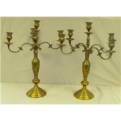 Large Brass Candlesticks