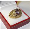 Image 1 : Multi Gemstone Estate Ring in 14k YG