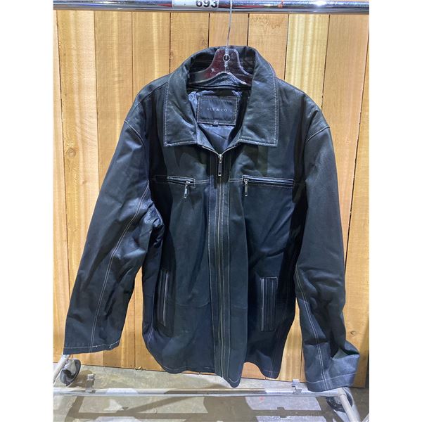 SLY & CO LEATHER JACKET SIZE 2XL