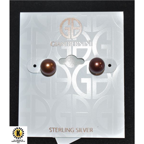 NEW GIANI BERNINI CZ STERLING SILVER EARRINGS