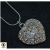 Image 1 : NEW .925 STERLING SILVER CARVED HEART PENDANT