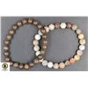 Image 1 : #78-NATURAL MOOKIETE+BRONZITE BRACELET