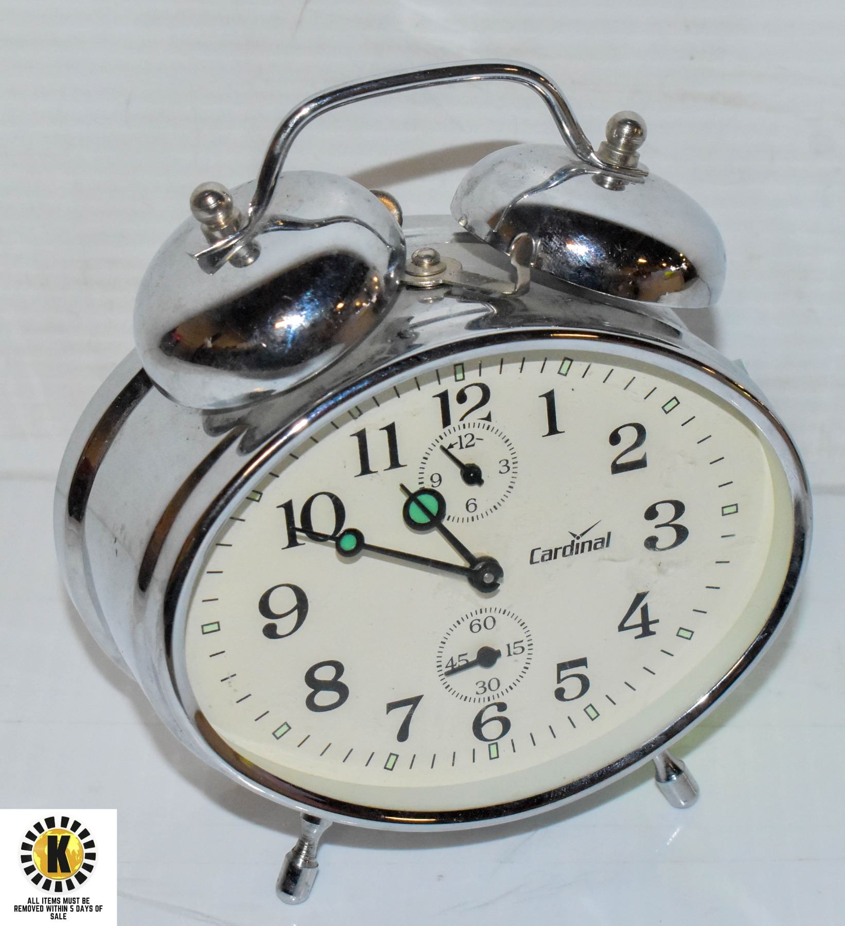 CARDINAL OLD SCHOOL ALARM CLOCK