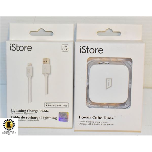 SEALED (2) ISTORE ITEMS LIGHTNING