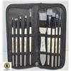 Image 1 : 10 PCS PAINT BRUSH SET WITH CARRYING CASE - NEW