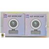 2 PACK WEBCAM WITH RING LIGHT - 1080P - NEW
