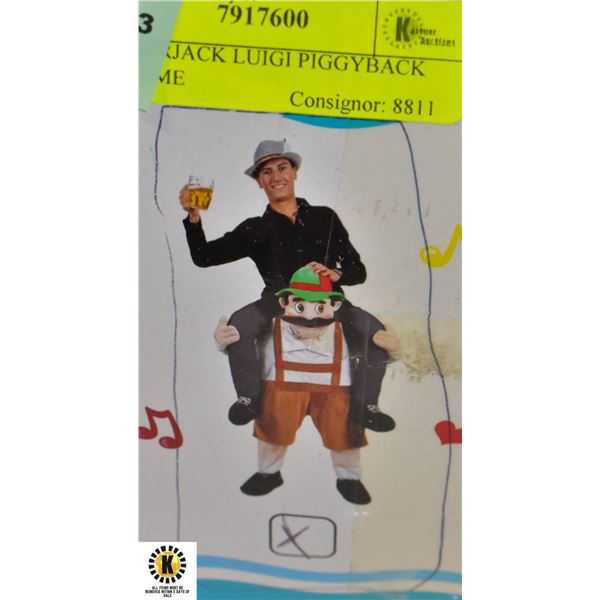 LUMBERJACK LUIGI PIGGYBACK COSTUME