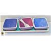 Image 1 : MULTI COLOR CERAMIC CONDIMENT AND TRAY SET