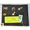Image 1 : LOT OF 5 TIE PINS INCLUDING TIGERS EYE