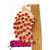 5)  SHOWSTOPPER GOLD TONE WITH RED, PINK AND