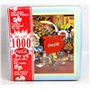 22)  FACTORY SEALED COCA COLA TIN AND 1000 PCE