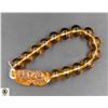 Image 1 : #129-YELLOW OBSIDIAN 12MM /8" BRACELET
