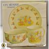 Image 1 : LIL BUNNY COLLECTION 3 PIECE MEAL SET