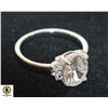 Image 1 : NEW STERLING SILVER SIZE 6.5 MOISSANITE RING