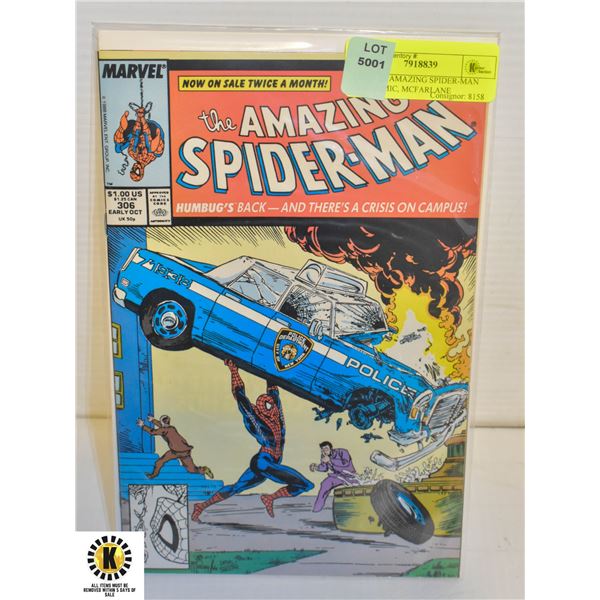 MARVEL AMAZING SPIDER-MAN #306 COMIC, MCFARLANE