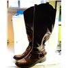 Image 2 : 20)  PAIR OF SIZE 8 LINED LADIES RIDING STYLE BOOT