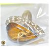Image 1 : SOLID STERLING SILVER TIGERS EYE GEMSTONE RING