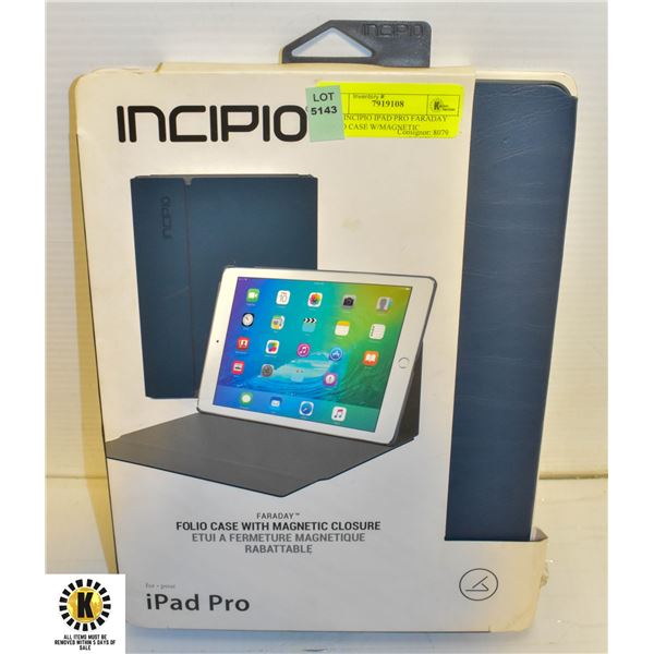 NEW INCIPIO IPAD PRO FARADAY FOLIO CASE W/MAGNETIC