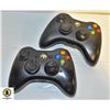 Image 1 : 2 X BLACK XBOX 360 CONTROLLERS