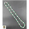 Image 1 : #143-NATURAL FRESH WATER PEARL+GREEN JADE