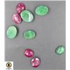 Image 1 : 214-GENUINE RED RUBY  +GREEN EMERALD 91.65 CT