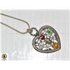 Image 1 : 8.5GRAM 925 STAMPED NECKLACE WITH HEART PENDANT
