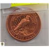 Image 1 : 1OZ COPPER LADY LIBERTY COIN